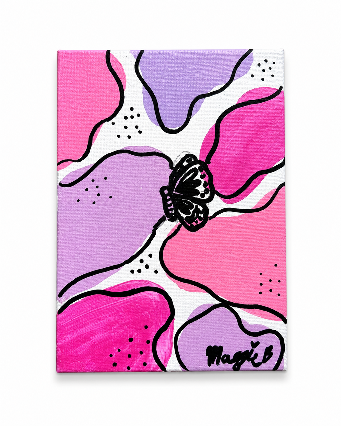 Pink Purple Splotch Butterfly