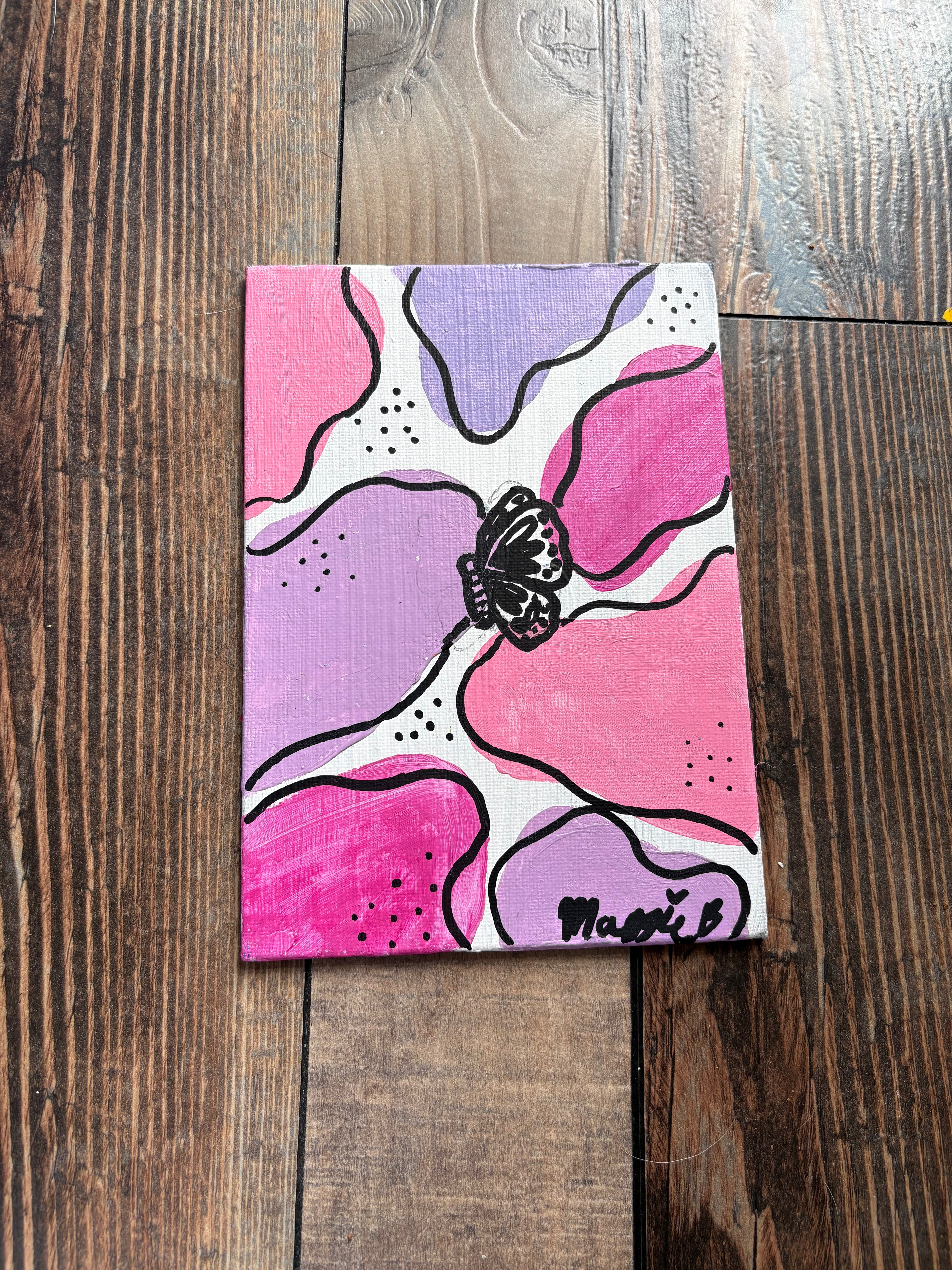 Pink Purple Splotch Butterfly