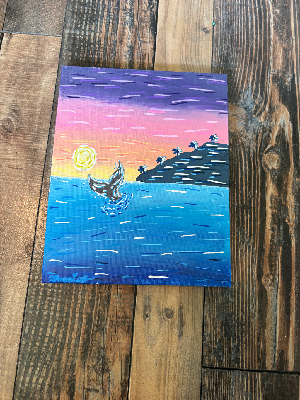 Sunset Ocen Painting