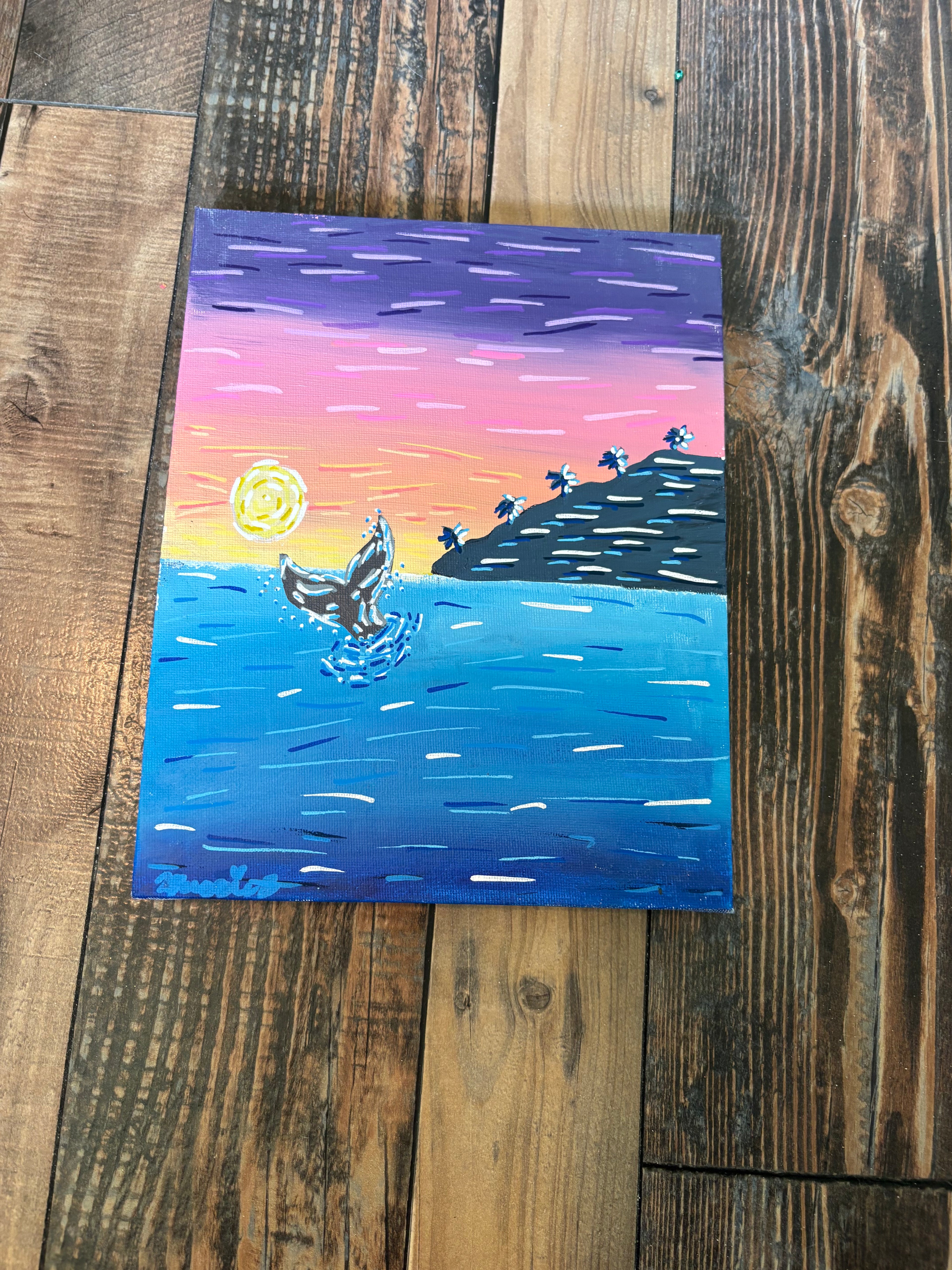 Sunset Ocen Painting
