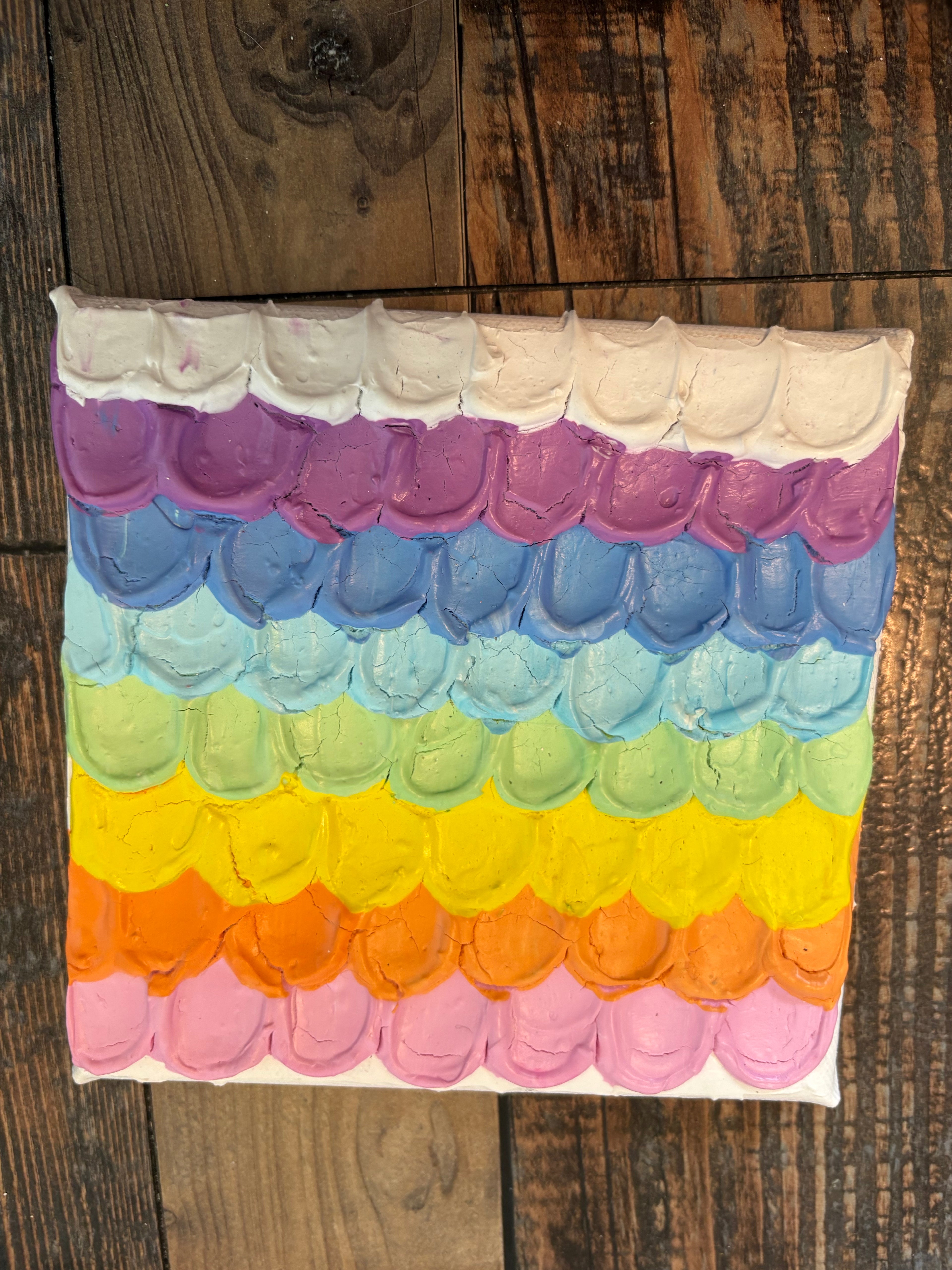 Rainbow Scallop Painting